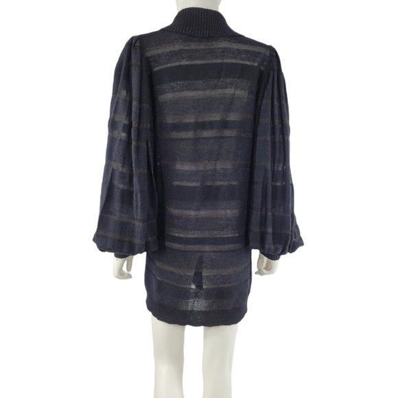 Chanel Black Knit Silk Blend Cardigan - Picture 4 of 6